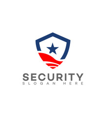 armed security  Logo Design Vector Template. Use for Business and Branding Logos