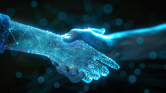 handshake as a collaboration between humans and technology