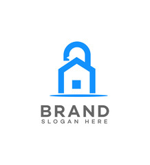 Home  alarm  Logo Design Vector Template. Use for Business and Branding Logos