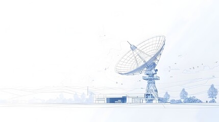 Minimal Infographic of Satellite Dish Manufacturing Components