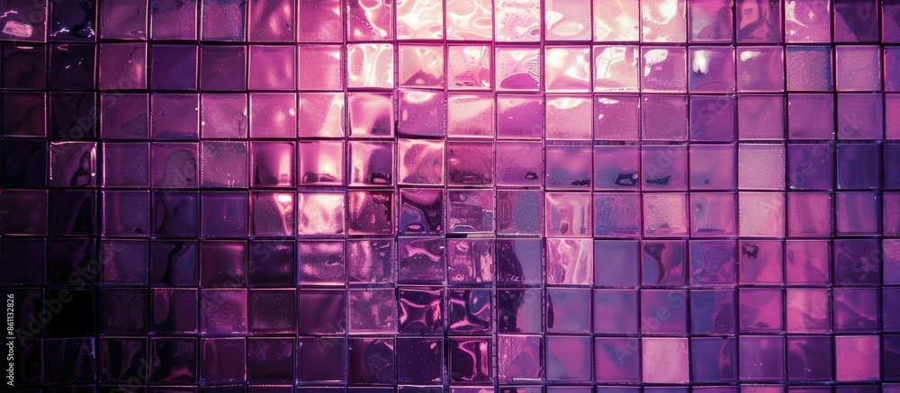Poster tile textures lights purple. copy space image. place for adding text and design