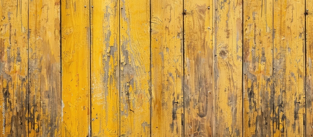 Poster yellow brown wood texture background. copy space image. place for adding text and design