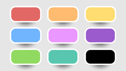 set of minimalism flat color palette 