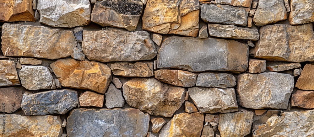Poster stone wall, brick, background. copy space image. place for adding text and design
