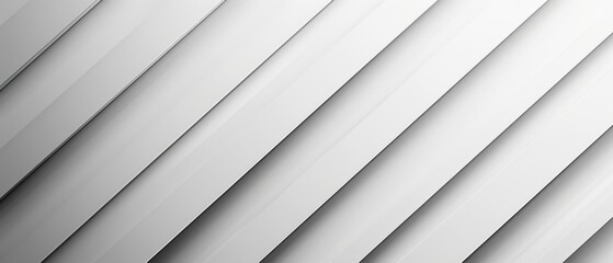 Obraz premium Abstract white and gray background with diagonal lines.