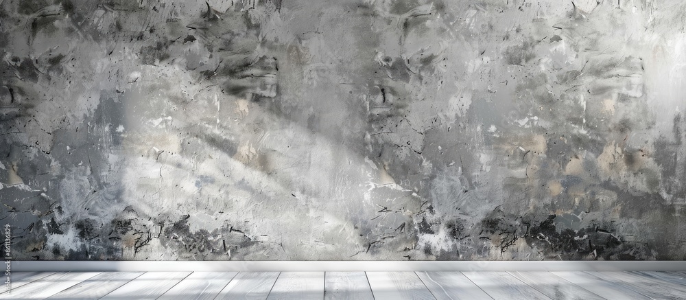 Poster texture of old gray concrete wall for background in room. copy space image. place for adding text an