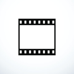 Negative film frame icon. Vector illustration