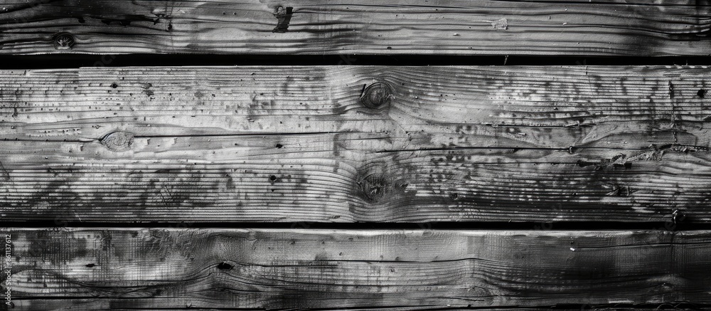 Poster black and white wood texture. copy space image. place for adding text and design