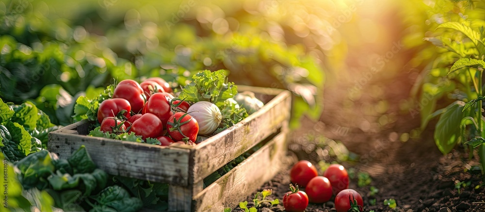 Poster logo farm food. copy space image. place for adding text and design