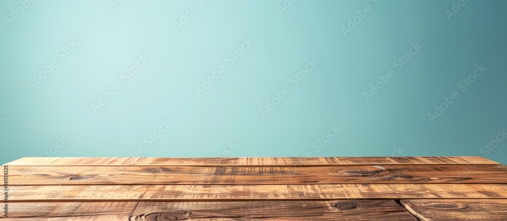 Poster wood table or wood floor on pastel background. texture. copy space image. place for adding text and 