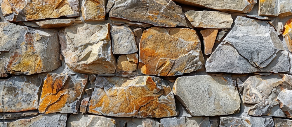 Aufkleber natural stone wall natural stone. copy space image. place for adding text and design
