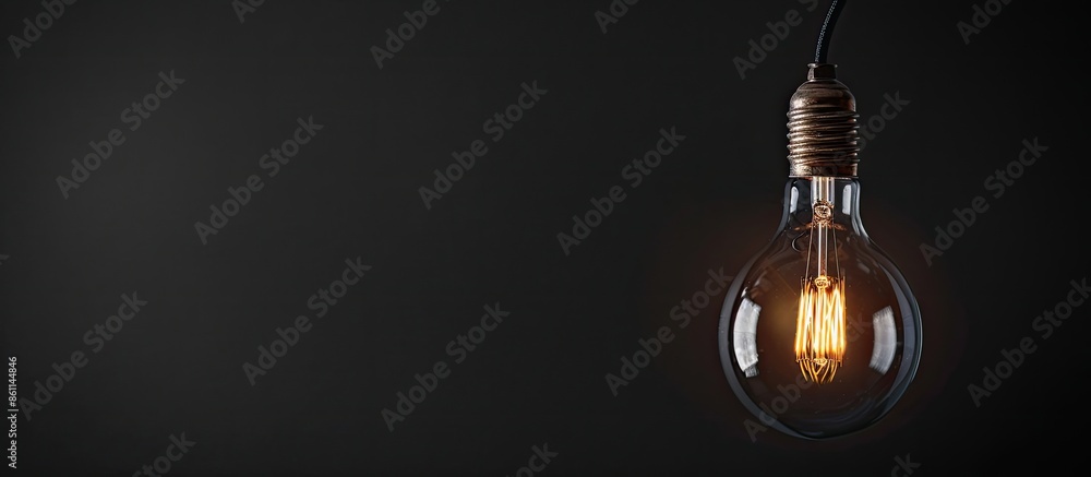 Poster old fashioned light black background. copy space image. place for adding text and design