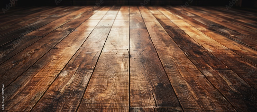 Aufkleber wooden floor design with light and dark wood. copy space image. place for adding text and design