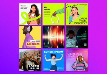 Music Social Media Post Template