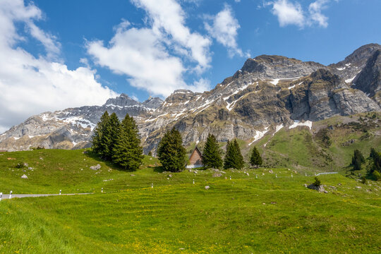 Santis mountain peak of Appenzell Alps in Switzerland