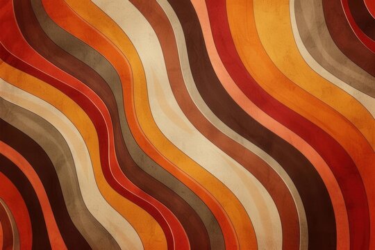 Groovy Disco Fever. Vibrant retro 70s background concept