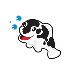 cartoon fish, koi fish