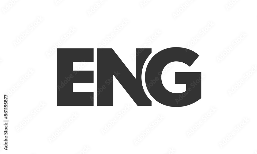 Poster eng logo design template with strong and modern bold text. initial based vector logotype featuring s