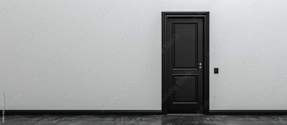 Poster isolated door. copy space image. place for adding text and design