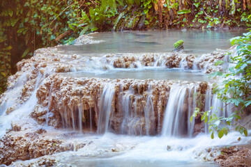 Turquoise water of Krushuna waterfalls, Bulgaria