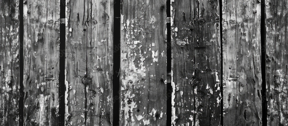 Poster black and white texture of old boards. grunge. copy space image. place for adding text and design