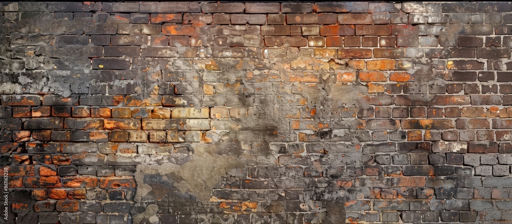 Poster brick wall texture for background. copy space image. place for adding text and design