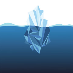 Iceberg Floating On Water