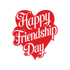  Happy Friendship Day silhouette vector art illustration