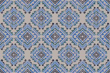 geometric ethnic oriental pattern traditional on background.African Ikat paisley seamless pattern.Aztec style abstract vector illustration design for texture,fabric.
