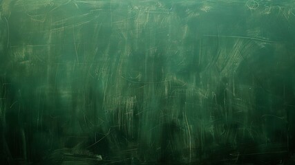 Obraz premium Chalk rubbed out on green chalkboard background