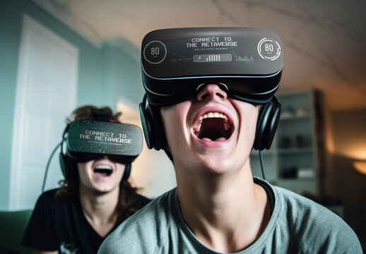 VR Screen Mockup With Generative AI