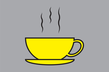 coffee cup icon set vector. cup a coffee sign and symbol