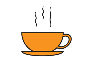 coffee cup icon set vector. cup a coffee sign and symbol