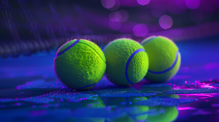 Close-up of tennis ball