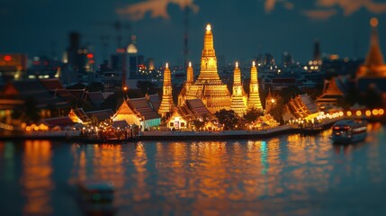 Obraz premium Thai temple, Wat Arun Ratchawararam
