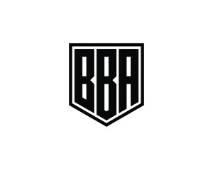 BBA logo design vector template