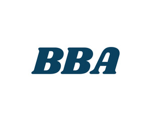 BBA logo design vector template