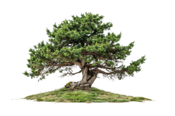 Cedar chest with brass hardware isolated on transparent background