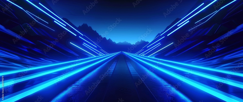 Aufkleber abstract sparkling laser beams on a transparent background. the motion of fast moving light on the n