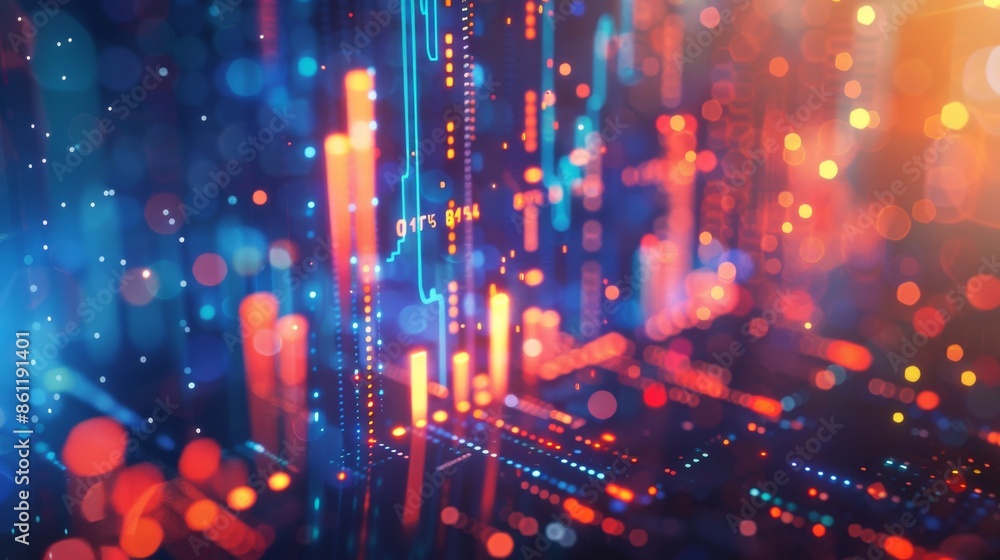 Poster infographics that visualize data with artificial intelligence