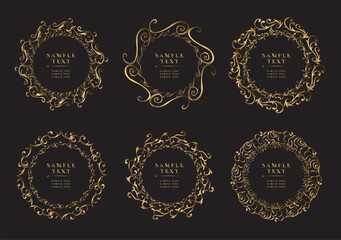 アンティーク　ビンテージ　フレーム飾り枠
