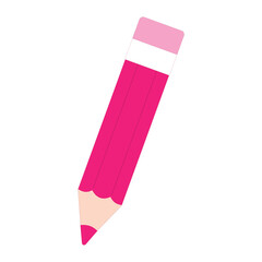 Pencil icon in flat style. Office supplies vector illustration on isolated background. Writing sign business concept.
