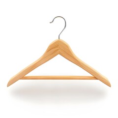 Coat or clothes hanger isolated on white. 