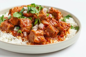 Fototapeta premium Mouthwatering Carne Adovada: A Vibrant Southwestern Dish
