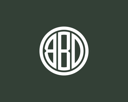 BBD logo design vector template