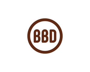 BBD logo design vector template