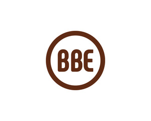 BBE logo design vector template