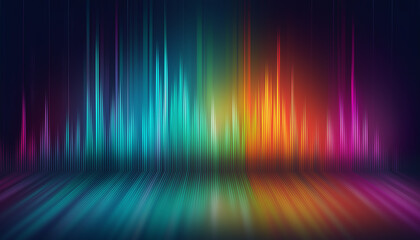 fond abstrait égaliseur onde sonore effet néon, arrière-plan onde de musique