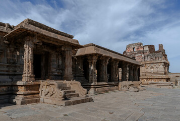 Bala-Krishny Temple among the ruins of the city of Vijayanagara. Hampi. India.