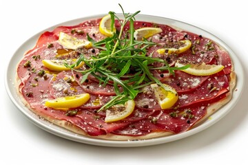 Flavorful Carpaccio Pizza with Finest Eye of Round Beef